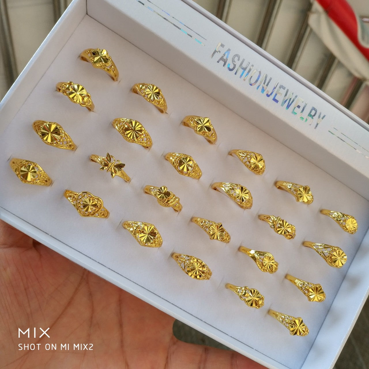 Gift Color Retention Gold Vietnam Placer Rings