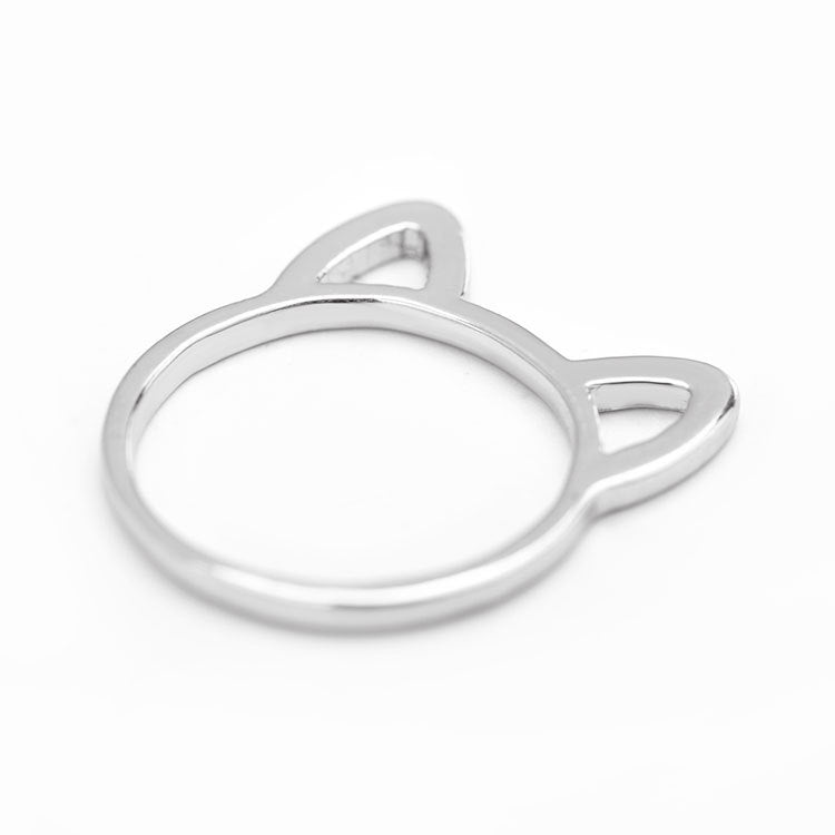 Minimalist Creative Design Hollow Out Kitty Rings