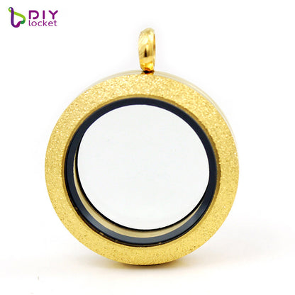 Threaded Round Frosted Box Ornament Accessories Pendants