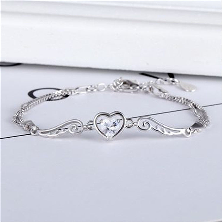 Women's Food Fashion Angel Lovers For Sier Bracelets