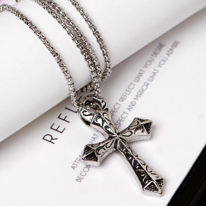 Women's & Men's Fading Hip Hop Cool Cross Accessories Necklaces