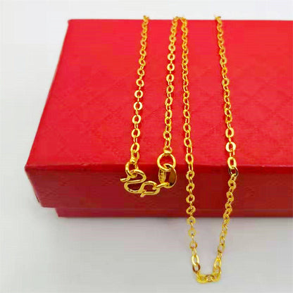 Alluvial Gold Clavicle Chain Fine Small Necklaces