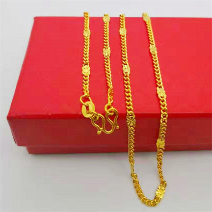 Alluvial Gold Clavicle Chain Fine Small Necklaces