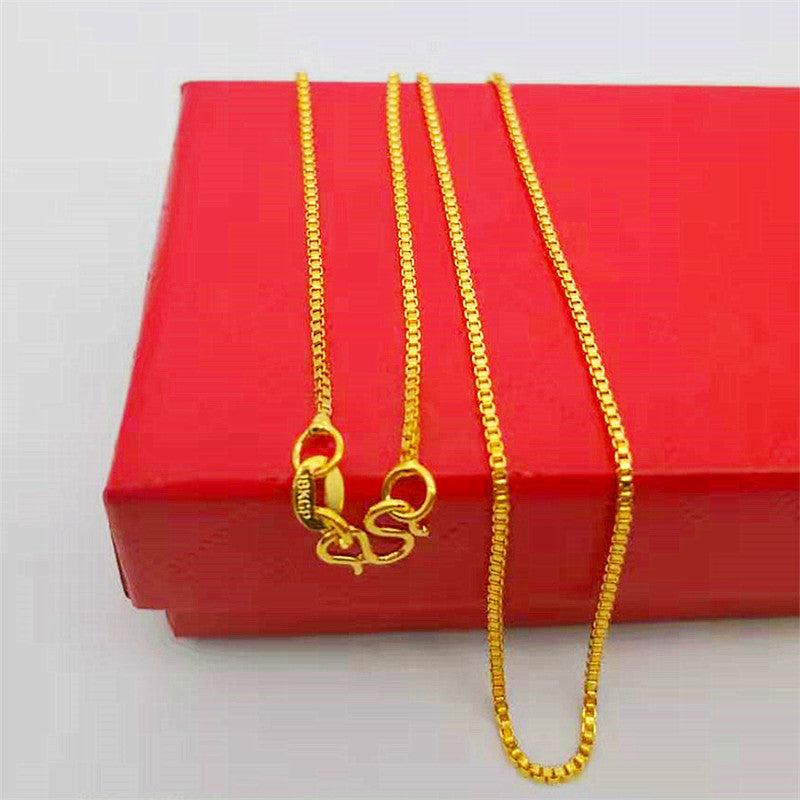 Alluvial Gold Clavicle Chain Fine Small Necklaces