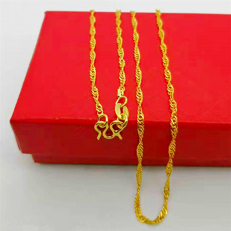 Alluvial Gold Clavicle Chain Fine Small Necklaces