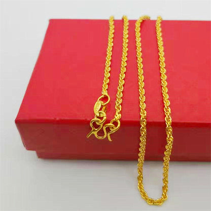 Alluvial Gold Clavicle Chain Fine Small Necklaces