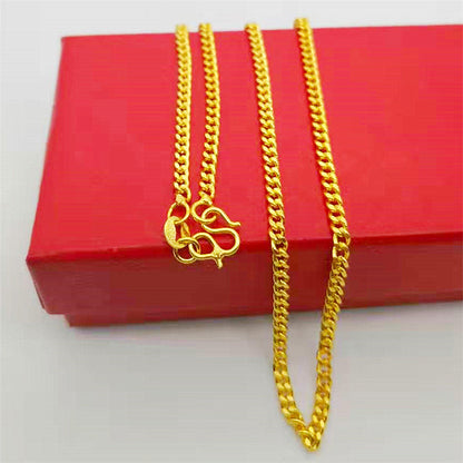 Alluvial Gold Clavicle Chain Fine Small Necklaces