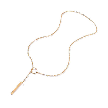 Women's Simple Personality Eyelet Short Clavicle Chain Necklaces
