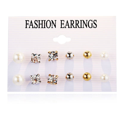 Earings Set Pairs Of Creative Retro Earrings