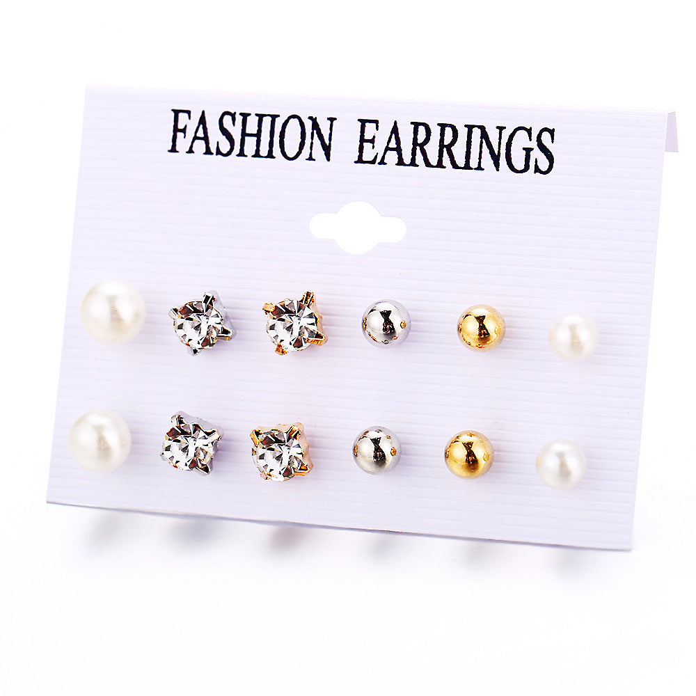 Earings Set Pairs Of Creative Retro Earrings