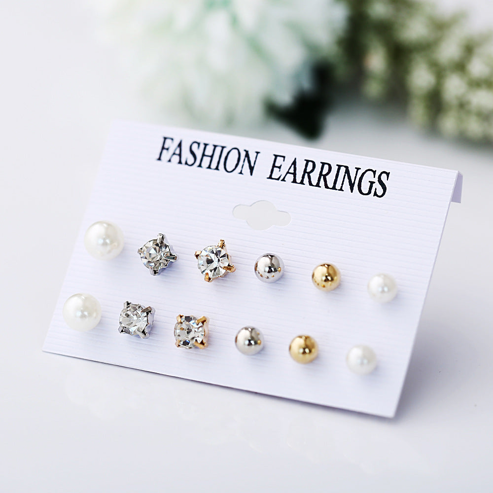 Earings Set Pairs Of Creative Retro Earrings