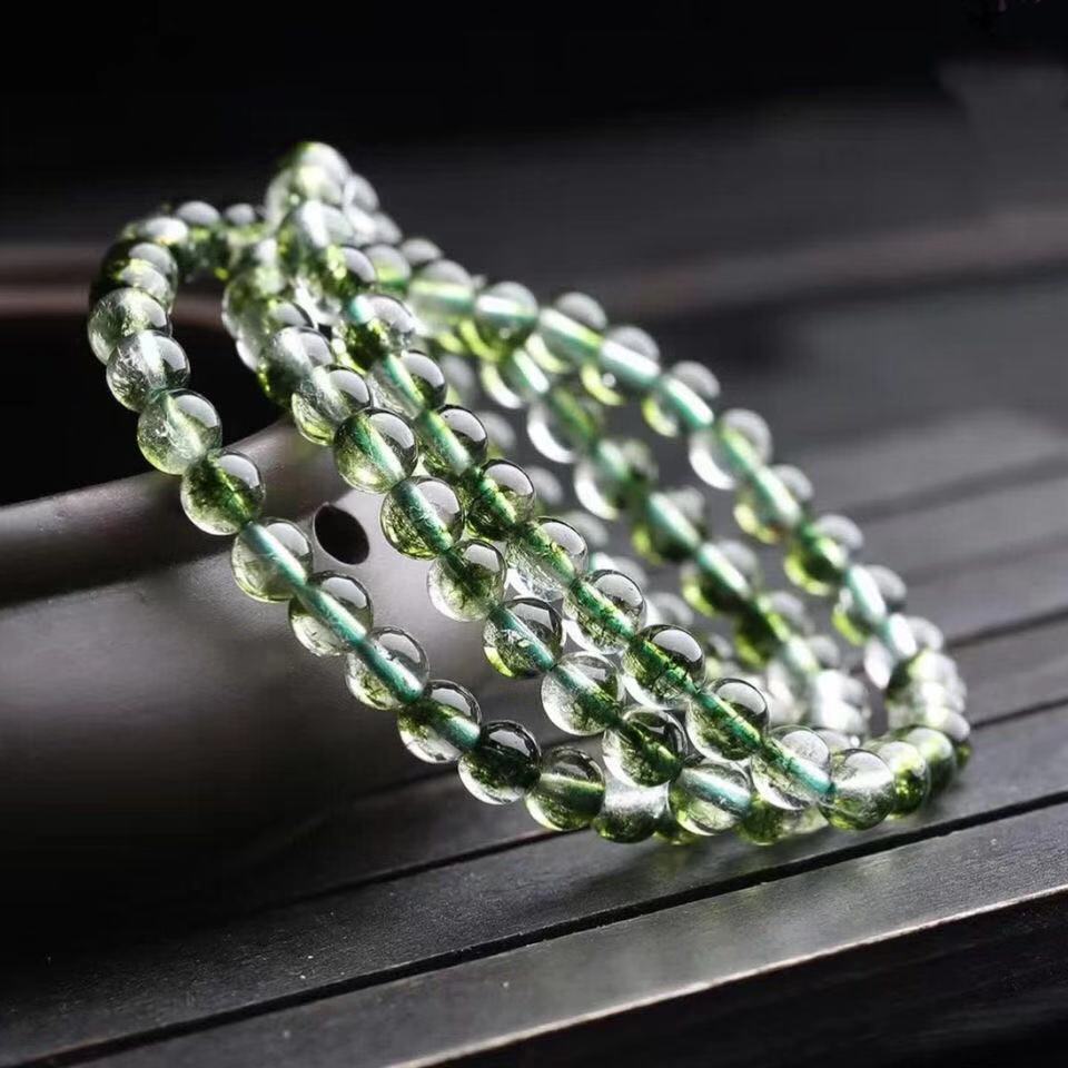 Women's & Men's Fashion Natural White Crystal Green Hot Bracelets