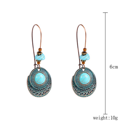 Ethnic Style Jewelry Turquoise Vintage Sweater Necklaces