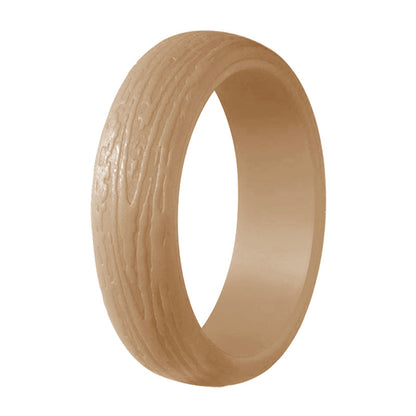 Silica Gel Bark Pattern Personality Sports Rings