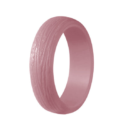 Silica Gel Bark Pattern Personality Sports Rings