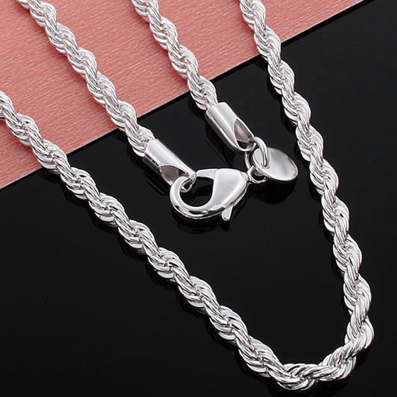 Hemp Rope Female Style Trendy Sier Necklaces