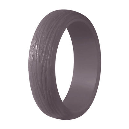 Silica Gel Bark Pattern Personality Sports Rings