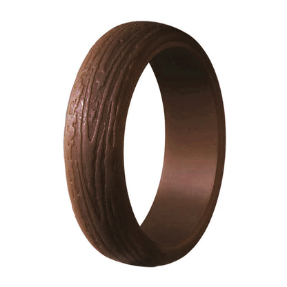 Silica Gel Bark Pattern Personality Sports Rings