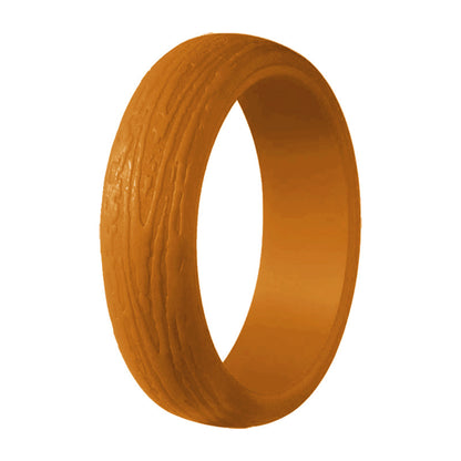 Silica Gel Bark Pattern Personality Sports Rings