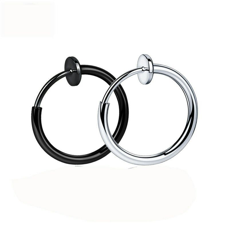 Women's & Men's Style Fake Hook Stainless Steel Ear Rings