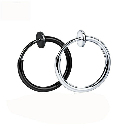 Women's & Men's Style Fake Hook Stainless Steel Ear Rings