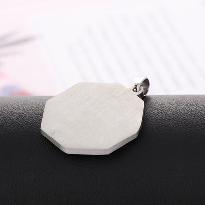 Logo Titanium Steel Tag Simple Fashion Necklaces