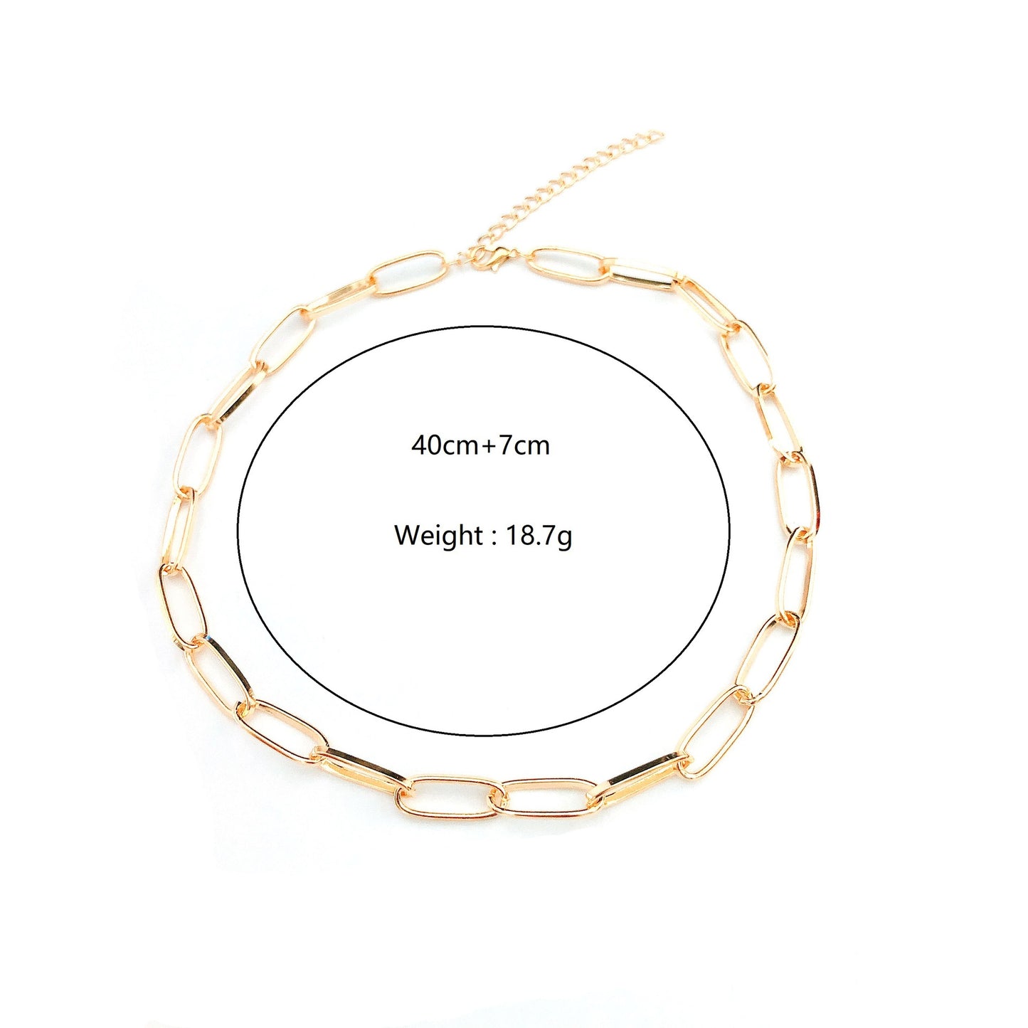 Women's Ornament Exaggerated Metal Punk Chain Simple Necklaces