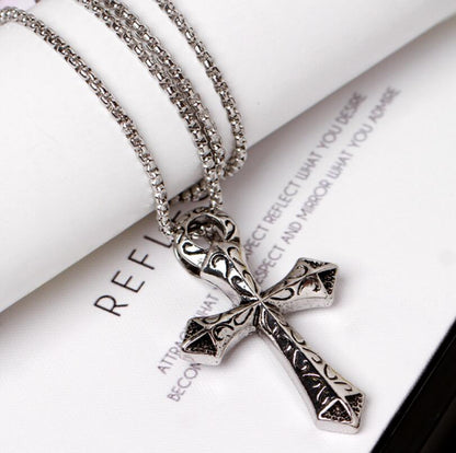 Women's & Men's Fading Hip Hop Cool Cross Accessories Necklaces