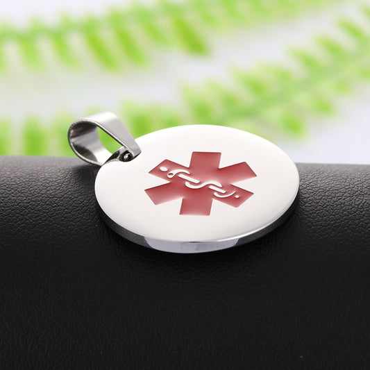 Medical Logo Snake Stick Star Of Life Titanium Steel Pendants