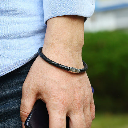 Men's Ornament Personality Woven Leather Simple Retro Bracelets