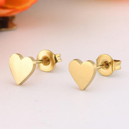 Stainless Steel Love Star Five-pointed Triangle Simple Geometric Earrings
