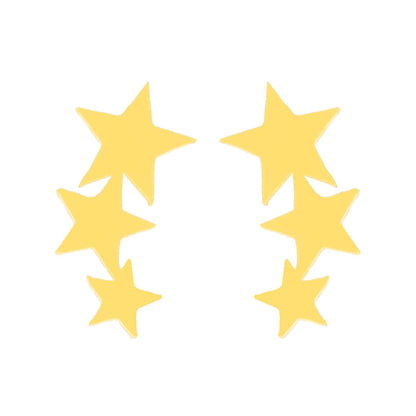 Stainless Steel Love Star Five-pointed Triangle Simple Geometric Earrings