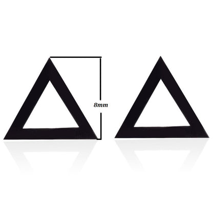 Stainless Steel Love Star Five-pointed Triangle Simple Geometric Earrings