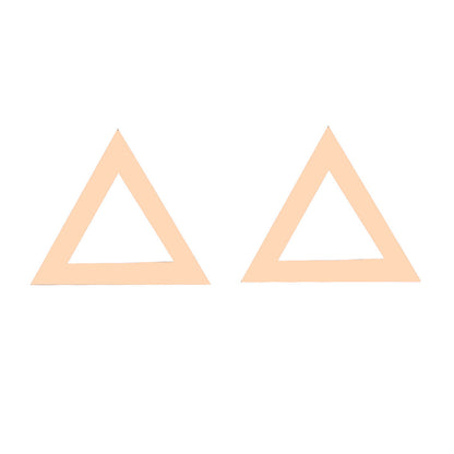 Stainless Steel Love Star Five-pointed Triangle Simple Geometric Earrings