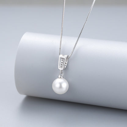 Women's Sterling Sier Pearl Suit Fashion High Pendants