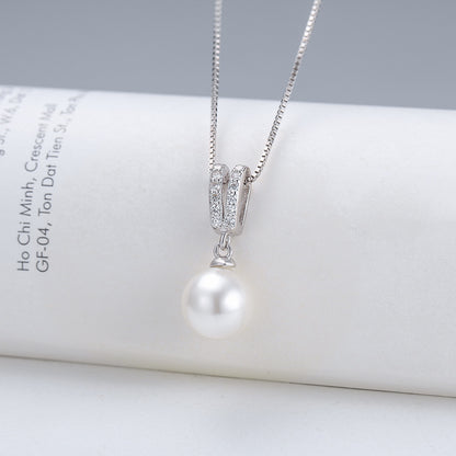 Women's Sterling Sier Pearl Suit Fashion High Pendants