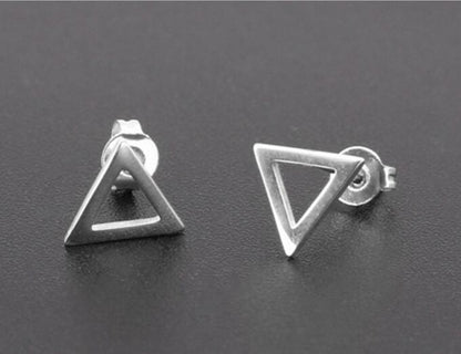 Stainless Steel Love Star Five-pointed Triangle Simple Geometric Earrings