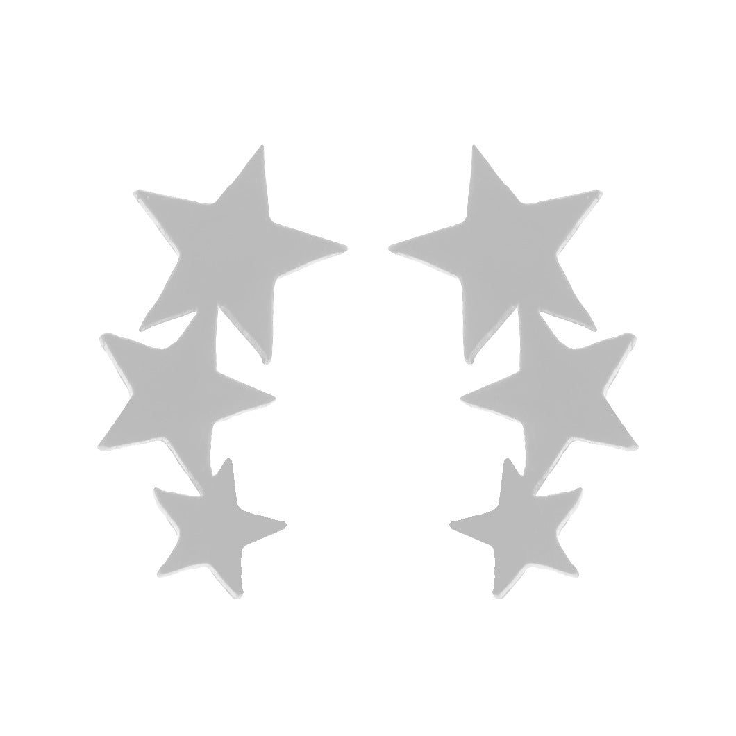 Stainless Steel Love Star Five-pointed Triangle Simple Geometric Earrings