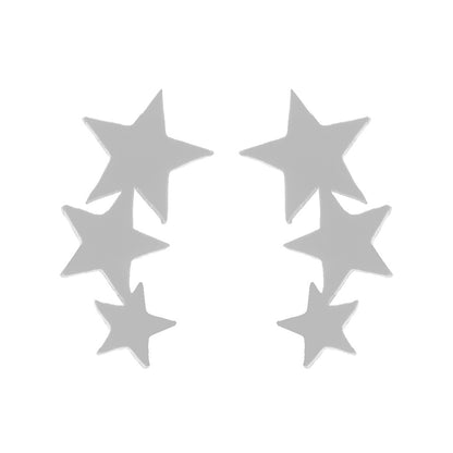 Stainless Steel Love Star Five-pointed Triangle Simple Geometric Earrings
