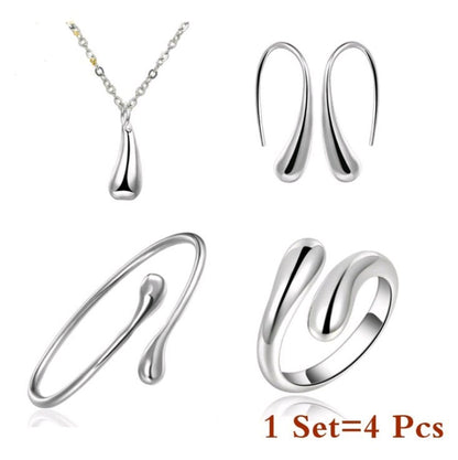 Environmental Protection Material Water Drop Set Necklaces