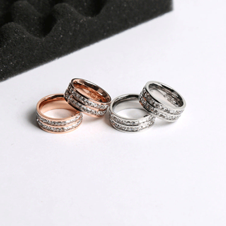 Women's Korean Gold-plated Simple Fashion Personality Index Rings