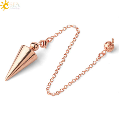 Pendulum Conical Detachable Metal Plated Bronze Pendants