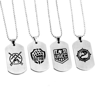 Escape From Stainless Steel Key Army Necklaces