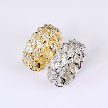 Women's & Men's Hip Hop Classic Micro Inlaid Zircon Rings