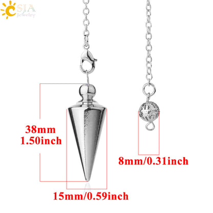 Pendulum Conical Detachable Metal Plated Bronze Pendants