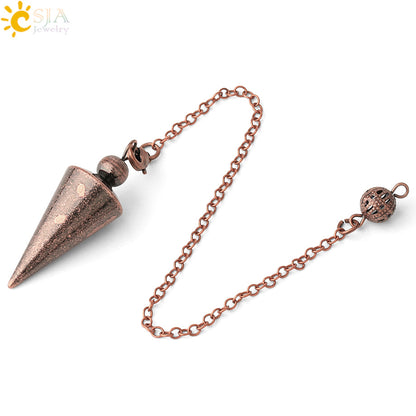 Pendulum Conical Detachable Metal Plated Bronze Pendants