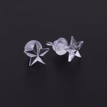 Bar Transparent Invisible Get One's Ears Earrings