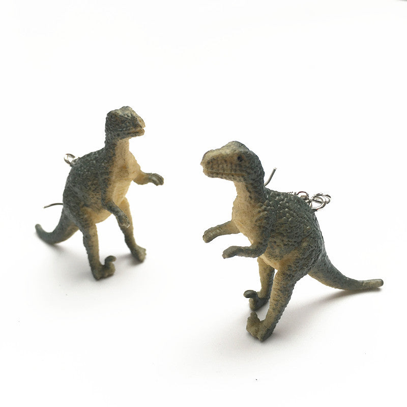 Children's Handicraft Funny Dinosaur Cool Earth Disco Earrings