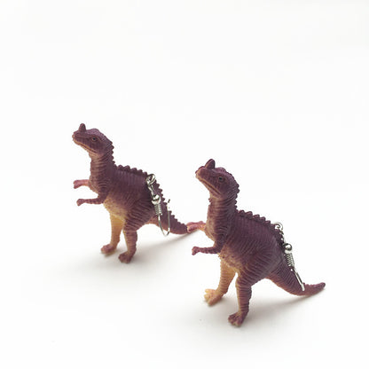 Children's Handicraft Funny Dinosaur Cool Earth Disco Earrings