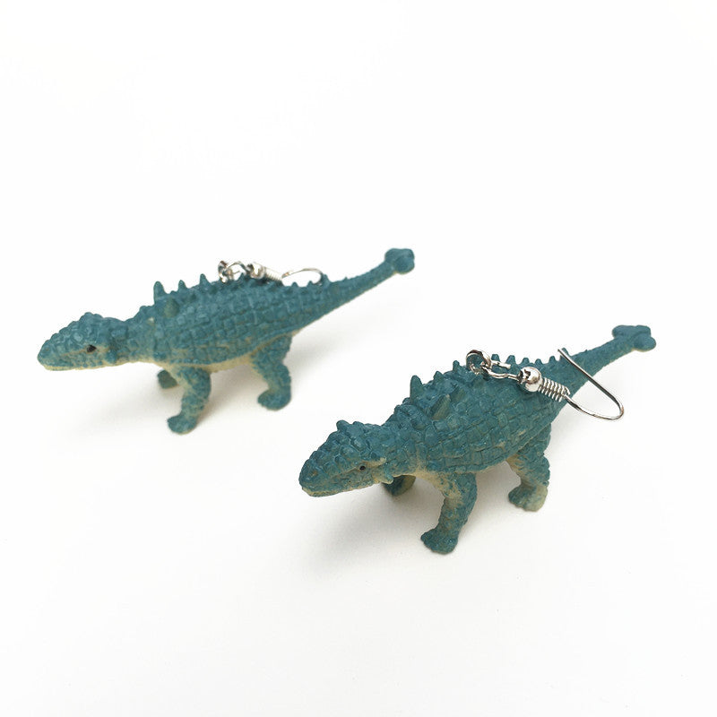 Children's Handicraft Funny Dinosaur Cool Earth Disco Earrings